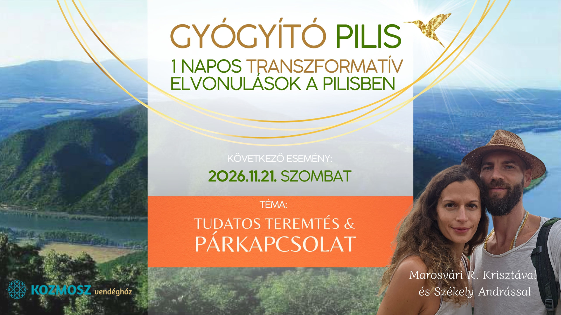 GYÓGYÍTÓ PILIS – 1 napos transzformatív elvonulások a Pilisben